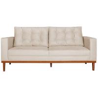 Sofá 2 Lugares Dubai Linho - Doce Sonho Móveis Bege - 6