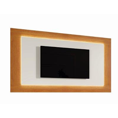Painel para Tv 65 Linha Grecia 220cm MDP com LED Off White Mavaular Móveis