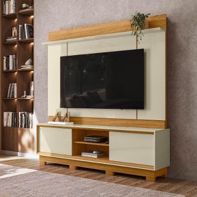 Painel para TV Até 75" Aspen M20 183CM MDP Cumaru e Opala D'Rossi