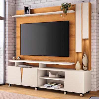 Estante Painel Tv 70 Pol 200cm Com Led Derek Cinamomo-off H01 - Mpozenato