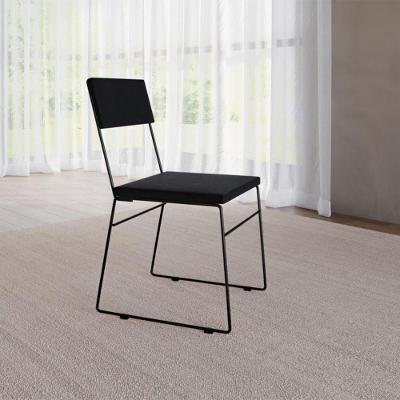 Cadeira De Jantar Málaga Assento Veludo Para Mesa Sala De Jantar Cozinha Conforto E Estilo - Preto