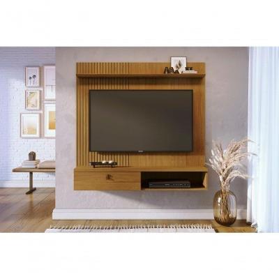 Rack com Painel Íris para TV Até 55 Polegadas 136CM MDF-MDP Marrom Madetec Móveis