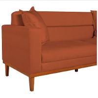 Sofá 2 Lugares Viena Suede - Amarena Móveis Cor Terracota - 2