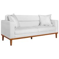 Sofá 2 Lugares Viena Suede - Doce Sonho Móveis Branco - 1