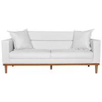 Sofá 2 Lugares Viena Suede - Doce Sonho Móveis Branco - 6