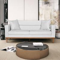 Sofá 2 Lugares Viena Suede - Doce Sonho Móveis Branco - 7