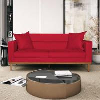 Sofá 2 Lugares Viena Suede - Amarena Móveis Cor Vermelho - 7