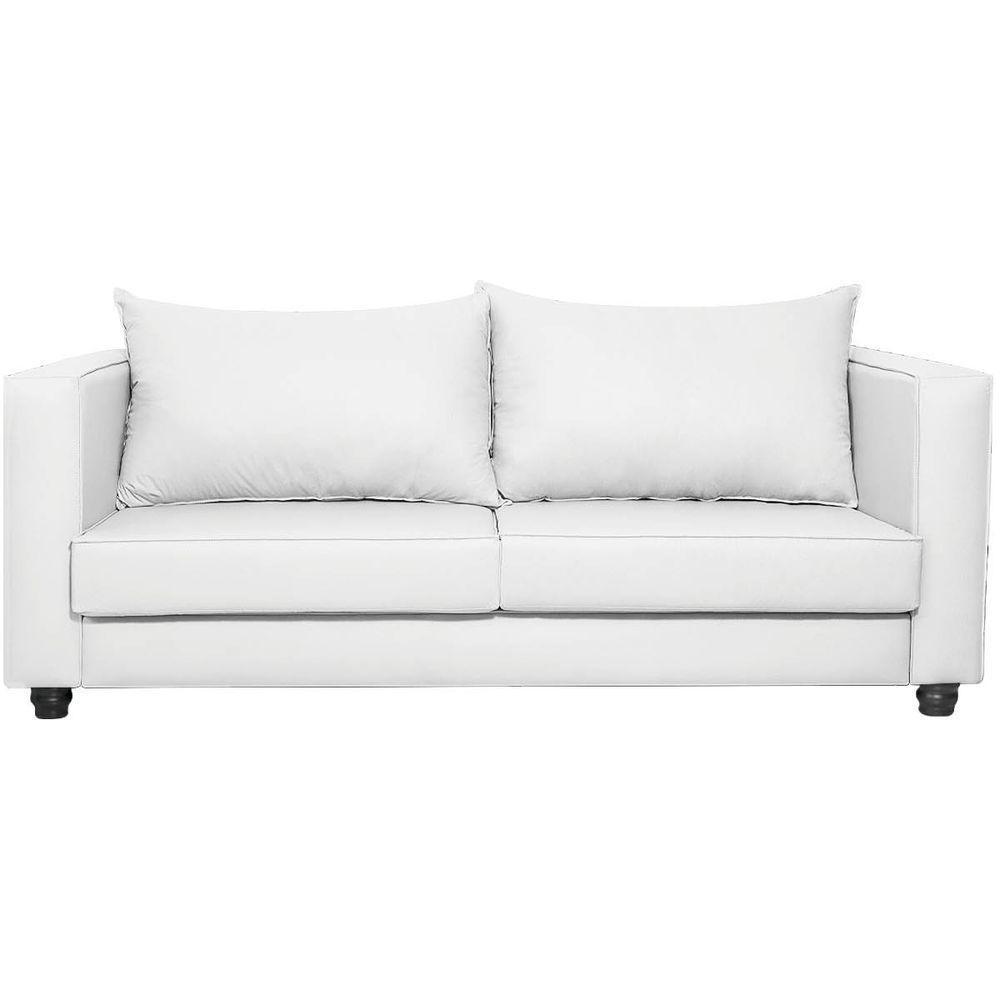 Sofá 2 Lugares Lisboa Suede - Doce Sonho Móveis Branco - 6