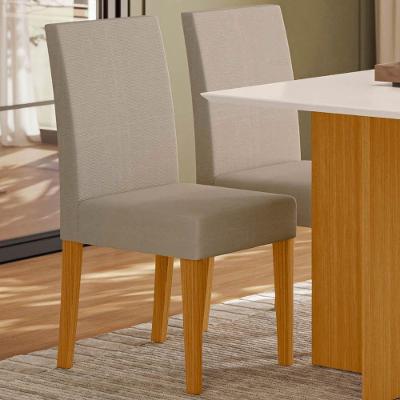 Kit 2 Cadeiras de Jantar Josi MDF Suede Bege Pallazio