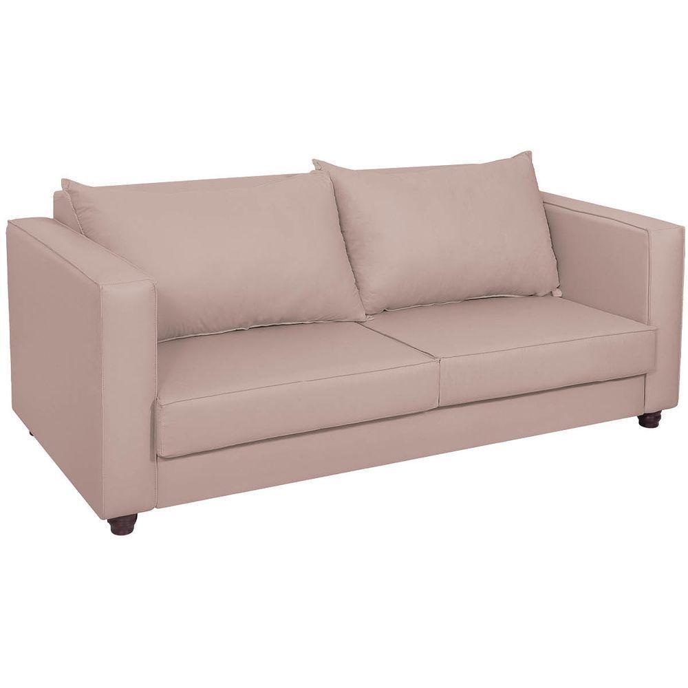 Sofá 2 Lugares Lisboa Suede - Doce Sonho Móveis Rosê - 1