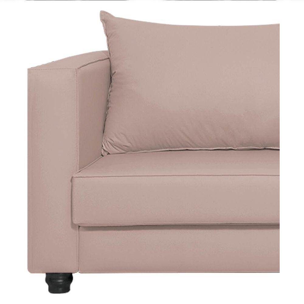 Sofá 2 Lugares Lisboa Suede - Doce Sonho Móveis Rosê - 2