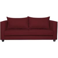 Sofá 2 Lugares Lisboa Suede - Doce Sonho Móveis Bordô - 6