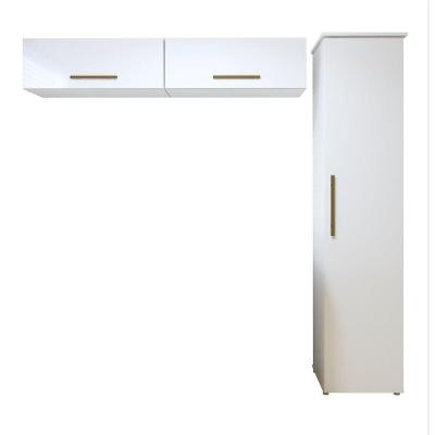 Lavanderia Modulada Uberaba 3 Portas 5 Prateleiras MDF-MDP 60CM Branco