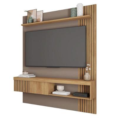 Painel para TV Cristal 60" 150CM MDF-MDP com Nicho Amadeirado Sallar Home