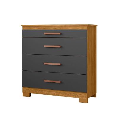 Cômoda Modena 904 Quarto 4 Gavetas MDP Puxador Plástico Branco Loja Doce Lar