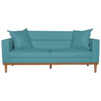 Sofá 2 Lugares Viena Suede - Doce Sonho Móveis Azul Turquesa - 6