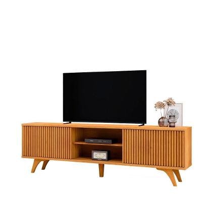 Rack para Tv Gaia 75 220cm em MDF com 2 Portas Naturalle Mavaular Móveis