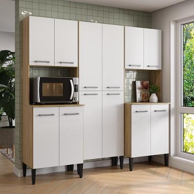 Cozinha Arizona Organizador 12 Portas MDP 184CM Amadeirado Móveis Carraro