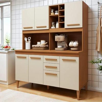 Kit de Cozinha Toronto 7 Portas 2 Gavetas 153cm Nature-off Kaiki Móveis