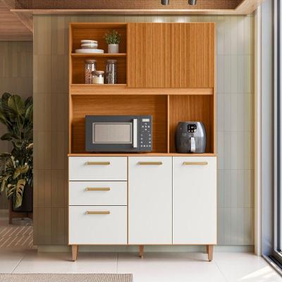 Kit de Cozinha Marina Médio 5 Portas 2 Gavetas MDF-MDP 120CM Pallazio
