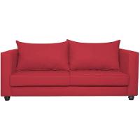 Sofá 2 Lugares Lisboa Suede - Amarena Móveis Cor Vermelho - 6