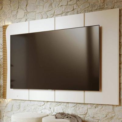 Painel para TV Salerno C04 65" 216CM MDF-MDP com LED Off White Lyam Decor