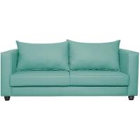 Sofá 2 Lugares Lisboa Suede - Amarena Móveis Cor Azul Tiffany - 6