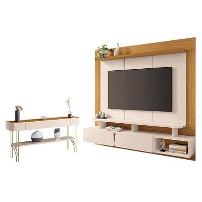 Home Suspenso Zenith Off White Cinamomo Com Aparador Vivant Off White Cinamomo - Hb Móveis
