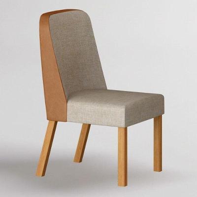 Cadeira Para Mesa De Jantar Isis Sintético Terracota Linho Palha Cinamomo Kit 2 Peças - Leifer