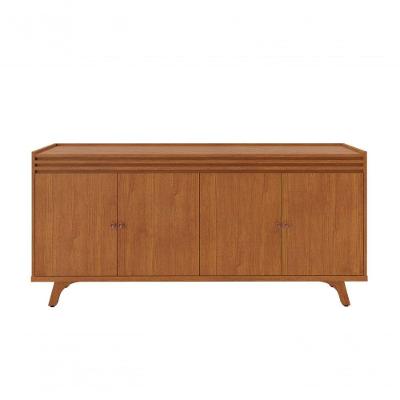 Buffet Sevilha Moderno 4 Portas MDF 160CM Amadeirado Mavaular Móveis