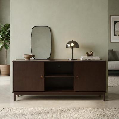 Rack Ethos F06 para TV 60" 160CM Madeira Maciça 2 Portas Café Lyam Decor