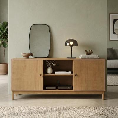 Rack Ethos F06 para TV 60" 160CM Madeira Maciça com 2 Portas Lyam Decor