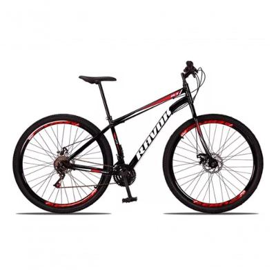 Bicicleta Aro 29 Urbana Quadro em Aço 21 Marchas Freio a Disco Vermelho Ravok