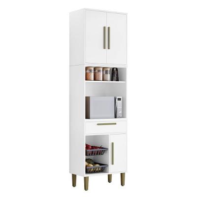 Paneleiro Lorena sem Porta 1 Gaveta em MDF 60cm Branco Kaiki Móveis