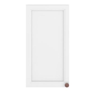 Armário Aéreo 12534P 41cm 1 Porta MDP MDF Branco para Cozinha Poliman Móveis
