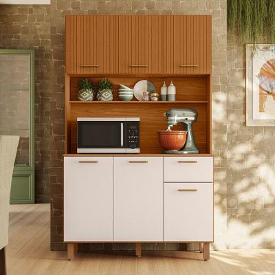 Kit Cozinha New Livia 6 Portas 1 Gaveta MDF-MDP 110CM Pallazio
