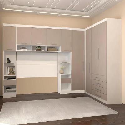 Guarda Roupa Queen Modulado Cp09 Taiga Branco/cinnamon L01 - Mpozenato