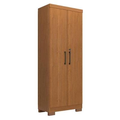 Armário Multiuso Max Plus 2 Portas 4 Prateleiras 60,9cm Amadeirado Zanzini Móveis