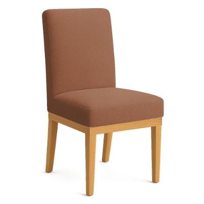 Cadeira de Jantar Brisa Boucle Estrutura Madeira Estofado Tecido Terracota Pallazio