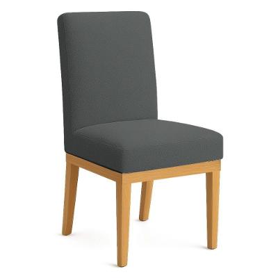 Cadeira de Jantar Brisa Boucle Estrutura em Madeira Tecido Grafite Pallazio