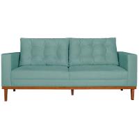 Sofá 2 Lugares Dubai Suede - Doce Sonho Móveis Azul Tiffany - 6