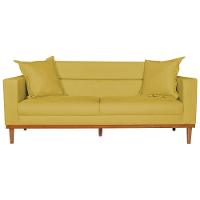 Sofá 2 Lugares Viena Suede - Amarena Móveis Cor Amarelo - 6