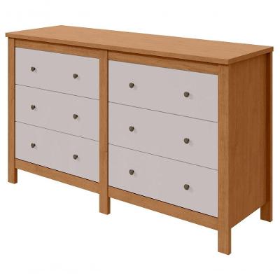 Cômoda Maggiore 6 Gavetas MDP-MDF Puxador Metálico Móveis Lopas