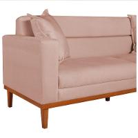 Sofá 2 Lugares Viena Suede - Amarena Móveis Cor Rosê - 2