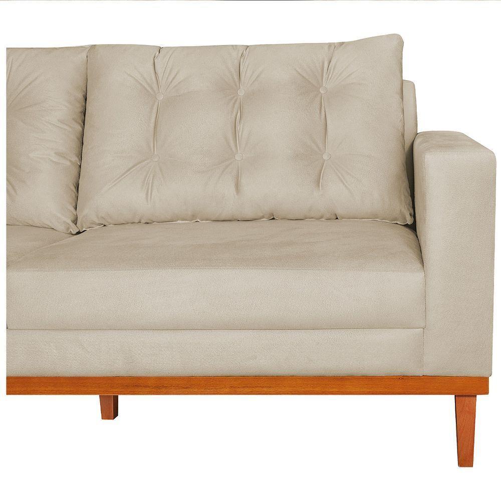 Sofá 2 Lugares Dubai Suede - Doce Sonho Móveis Bege - 2