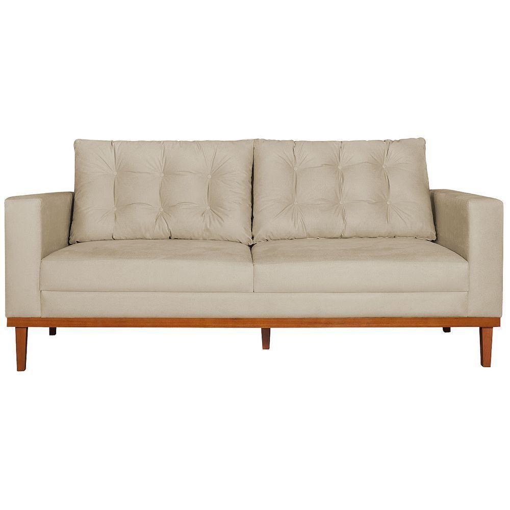 Sofá 2 Lugares Dubai Suede - Doce Sonho Móveis Bege - 6