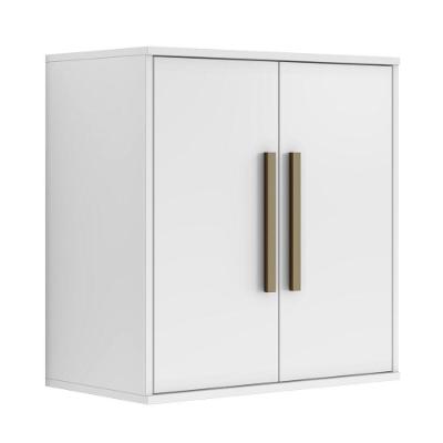 Armário Aéreo Lorena 60CM 2 Portas MDF MDP Porta de Bater Branco