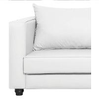 Sofá 2 Lugares Lisboa Suede - Amarena Móveis Cor Branco - 2