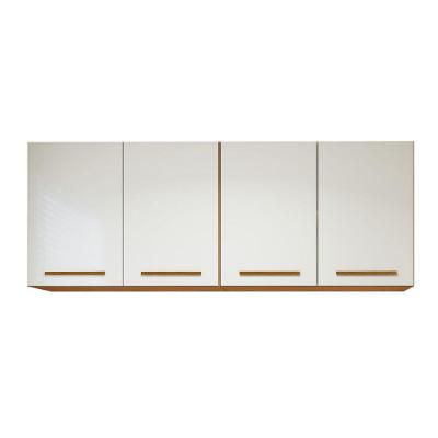 Lavanderia Modulada Guarapari 4 Portas 2 Prateleiras MDF-MDP 160CM Off White Kaiki Móveis
