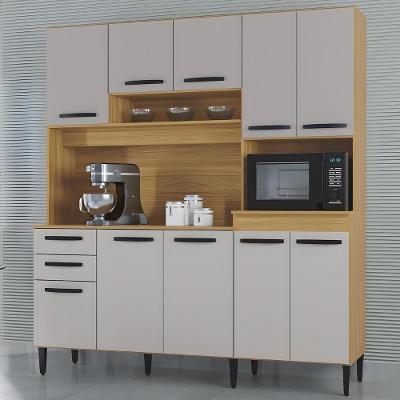 Armário de Cozinha Regina Z46 10 Portas 2 Gavetas MDF-MDP 180CM Mpozenato